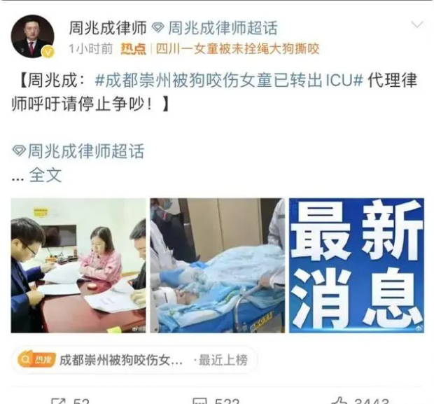 被狗咬傷女童200萬捐款，網友已申請退款近5萬！代理律師發聲