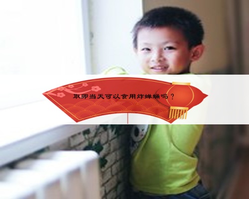 取卵當天可以食用炸蟬蛹嗎?